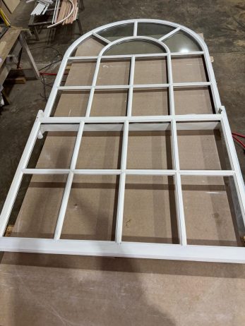 Restored arched window sashes Restored arched window sashes